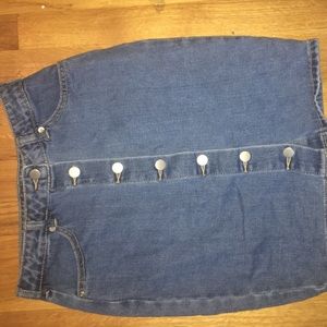 Button Down Jean Skirt AMAZING DENIM QUALITY⭐️⭐️⭐️